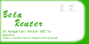 bela reuter business card